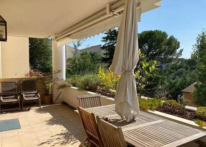 C061-Quiet Apartment With Terrace & Pool - Cannes